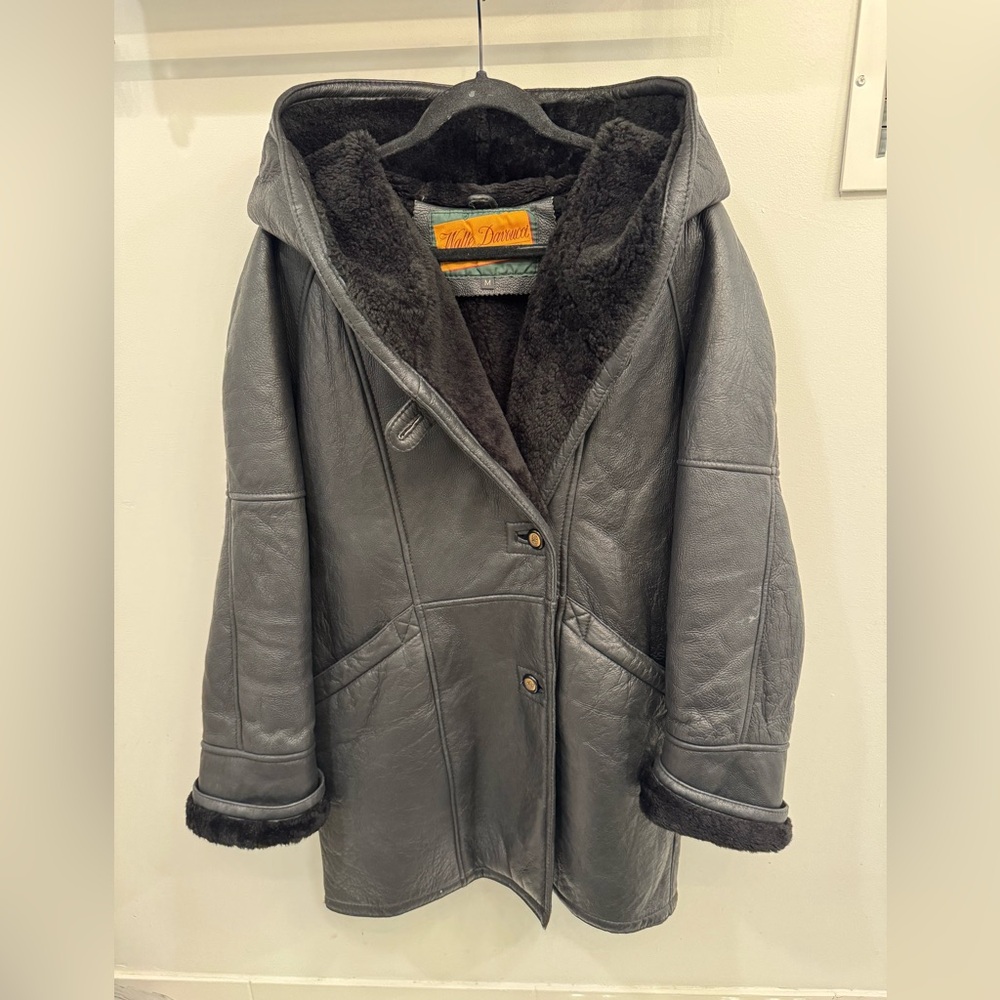 Walter Devoucci Women’s Vintage Shearling Coat Size M